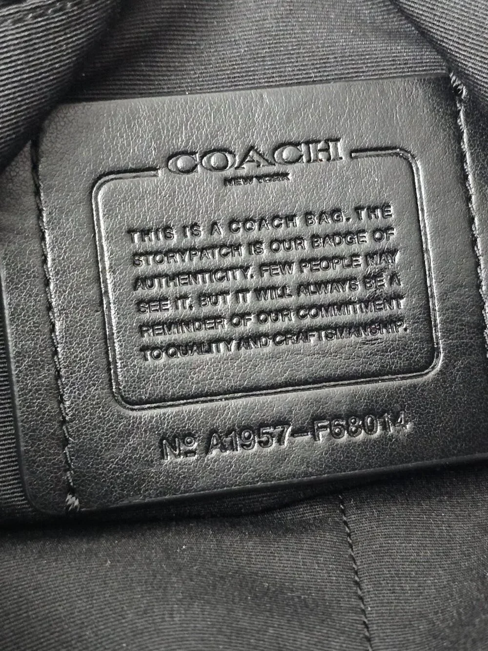 Coach Houston Men's Black Pebbled Leather Crossbody Flight Bag F68014